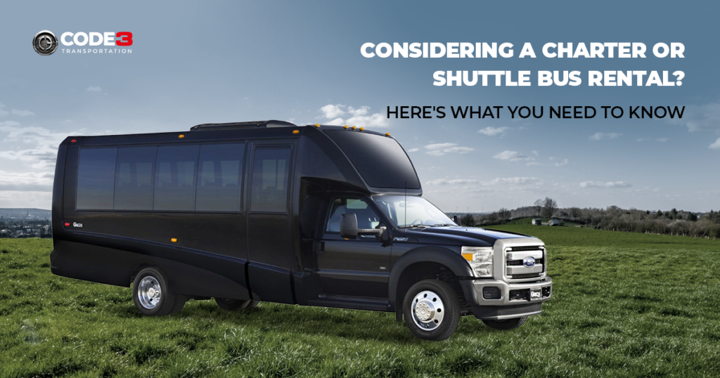 luxury charter and bus shuttle